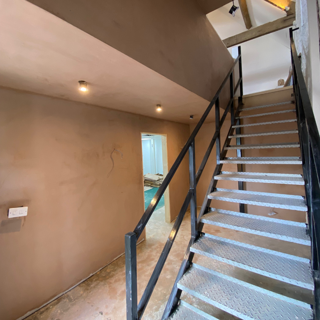 Plastered hallway by corinium plastering